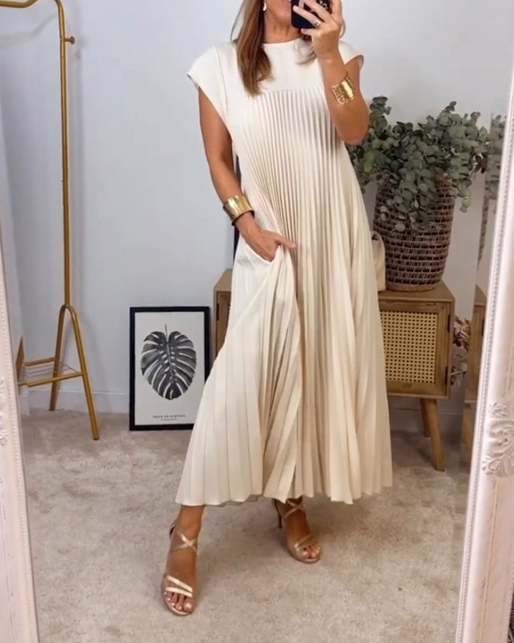 Zelinda | Vestito Elegante Plissettato