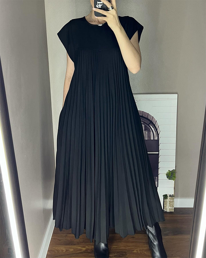 Zelinda | Vestito Elegante Plissettato