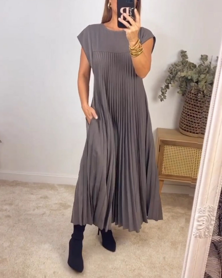 Zelinda | Vestito Elegante Plissettato