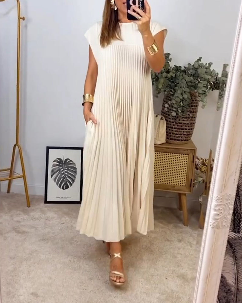 Zelinda | Vestito Elegante Plissettato