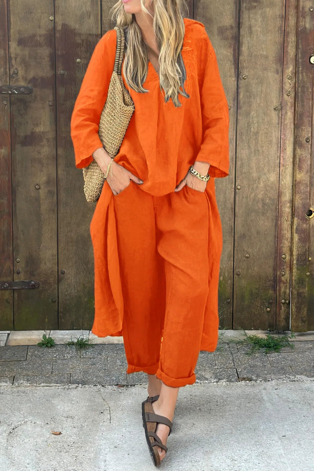 Ava | Completo oversize in lino
