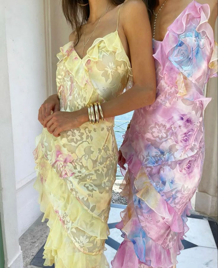 Fabiola | Vestito Leggero con Balze