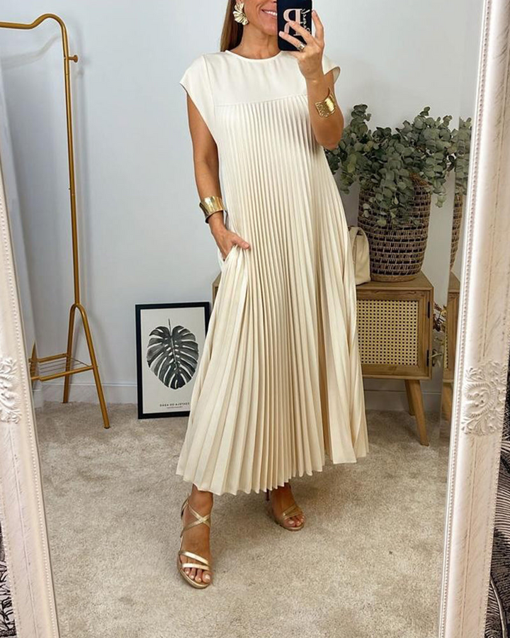 Zelinda | Vestito Elegante Plissettato