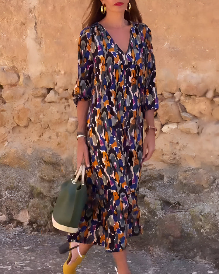 Nathalie | Abito midi stile vintage