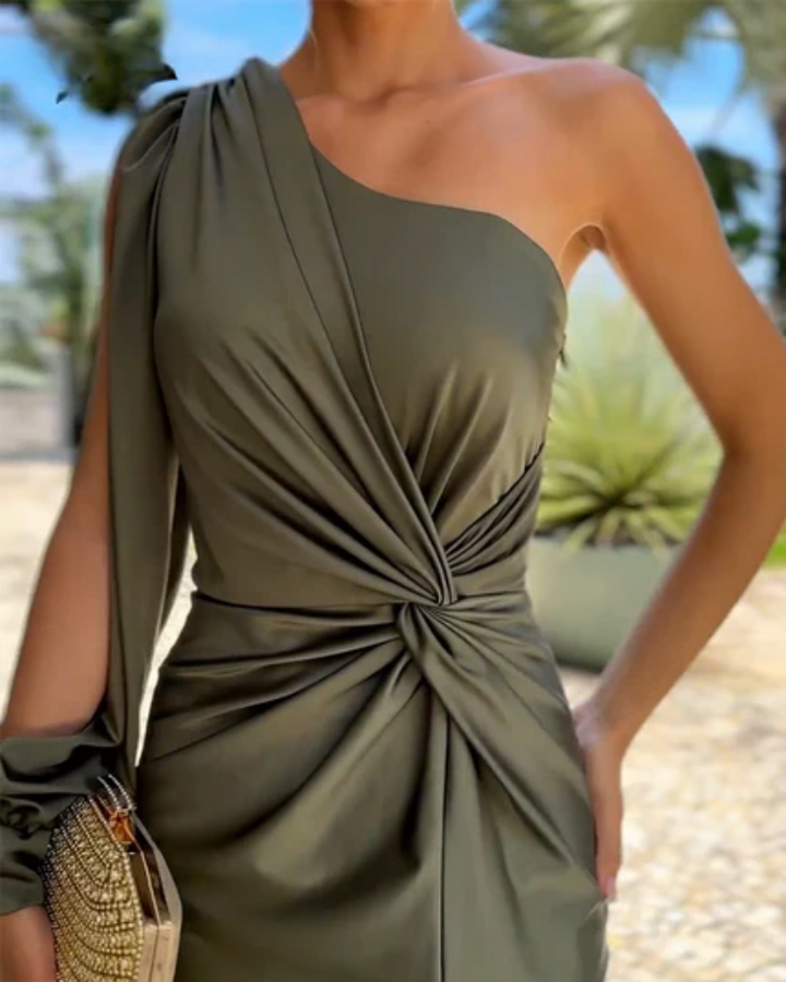 Gladys | Vestito Elegante Monospalla
