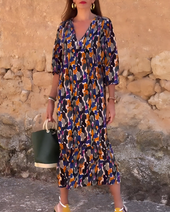 Nathalie | Abito midi stile vintage
