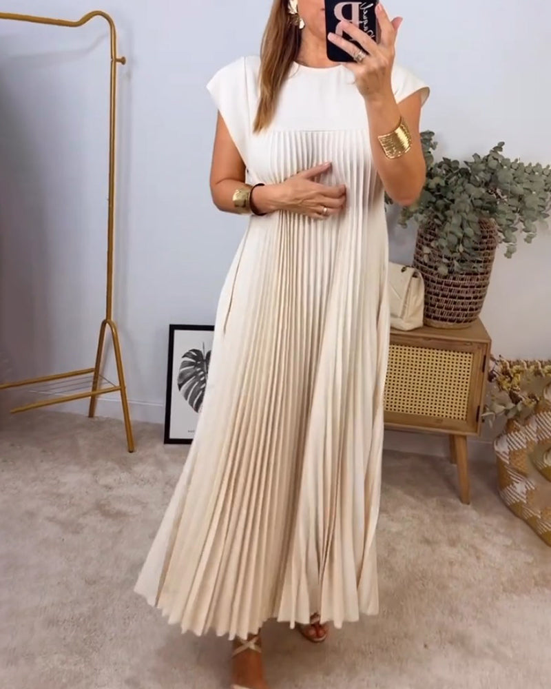 Zelinda | Vestito Elegante Plissettato