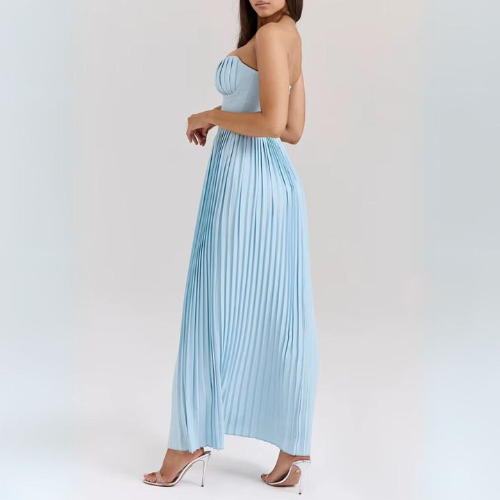 Kalinda | Abito Elegante Plissettato