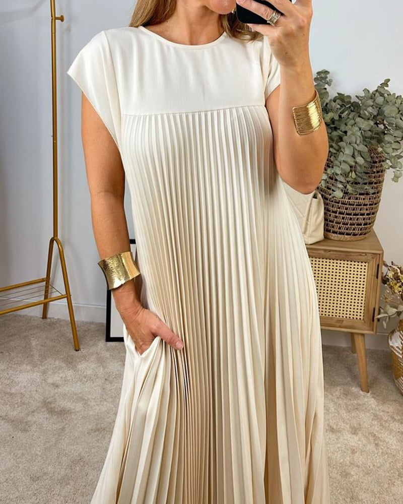Zelinda | Vestito Elegante Plissettato