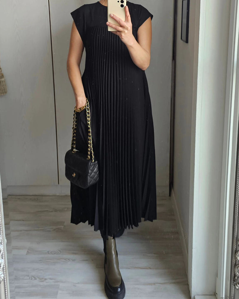 Zelinda | Vestito Elegante Plissettato