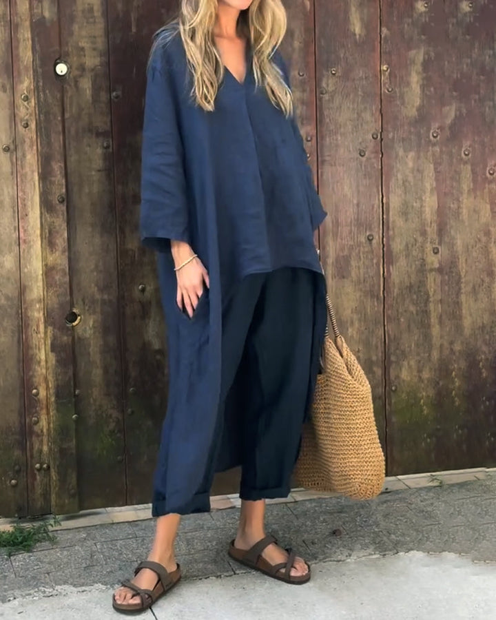 Ava | Completo oversize in lino