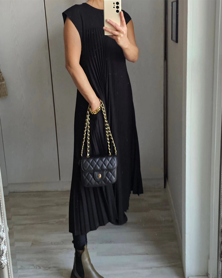Zelinda | Vestito Elegante Plissettato