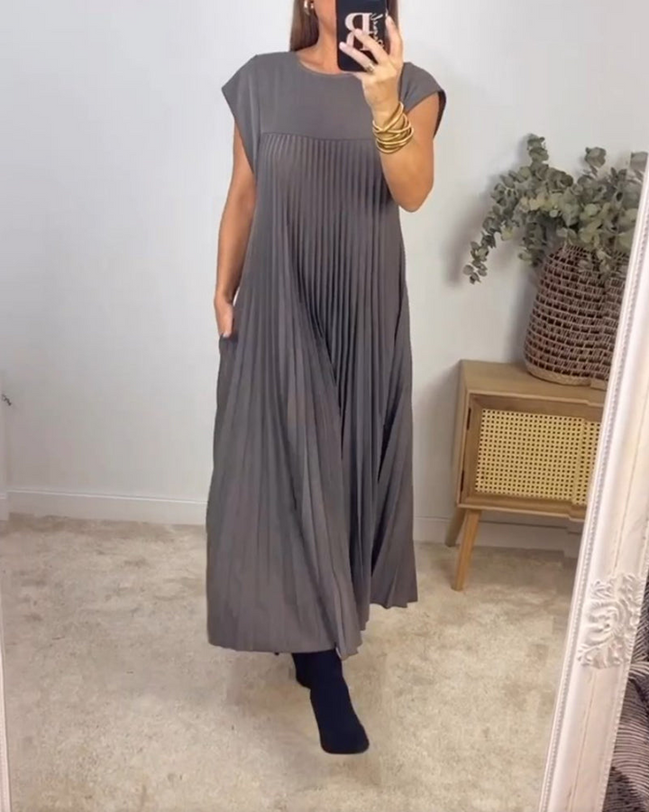 Zelinda | Vestito Elegante Plissettato