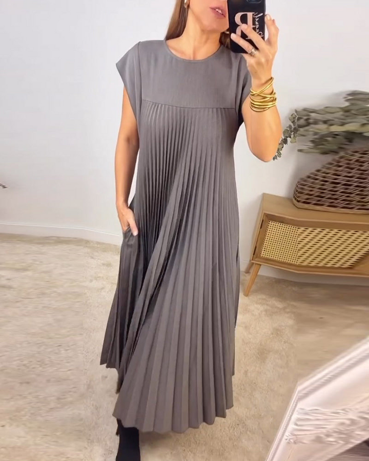 Zelinda | Vestito Elegante Plissettato