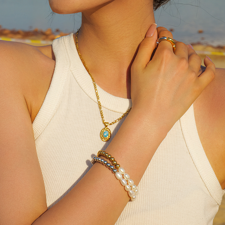 Bracciale con Perla d'Acqua Dolce