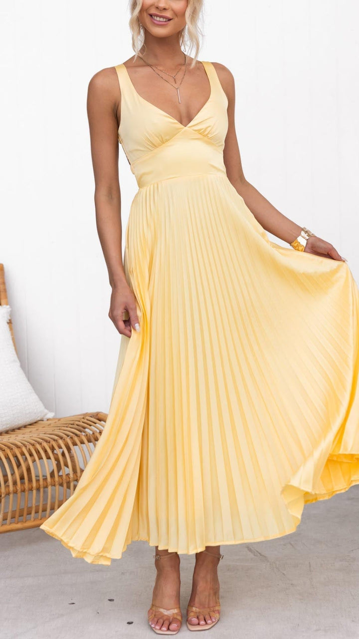 Ines | Abito Elegante Plissettato