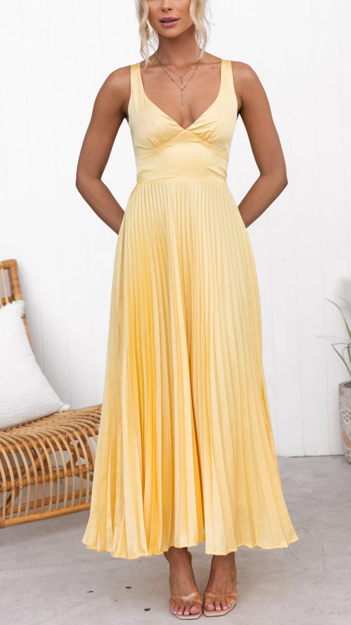 Ines | Abito Elegante Plissettato