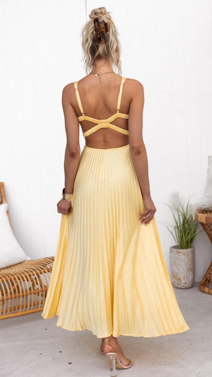 Ines | Abito Elegante Plissettato