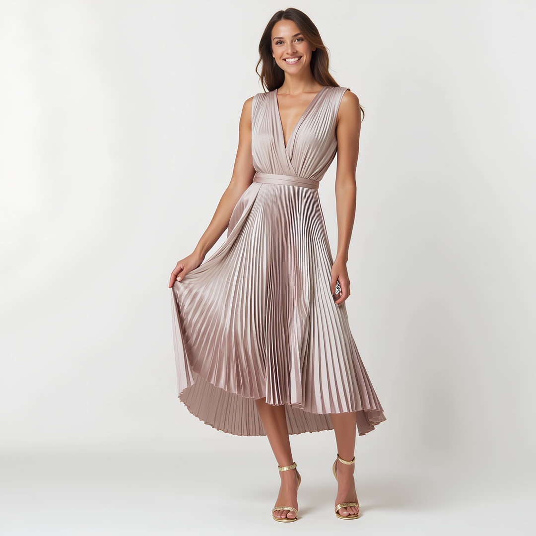 Alanni | Abito Elegante Plissettato