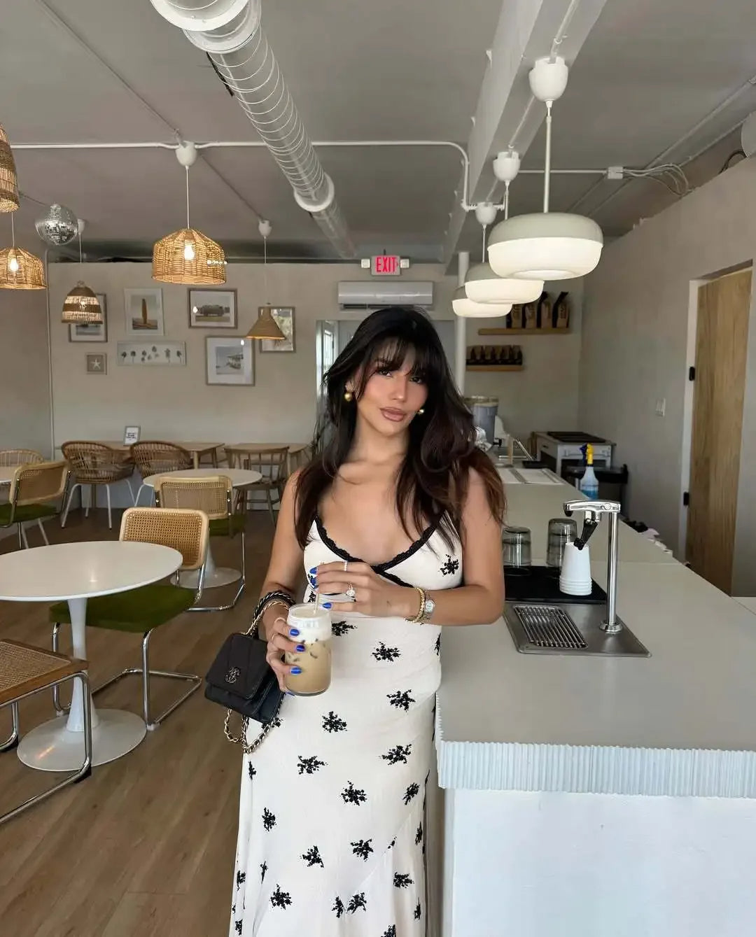 Irie | Abito Ricamato con Dettagli in Pizzo