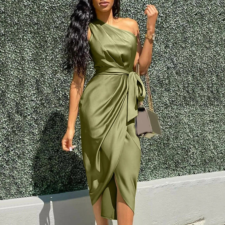 Eve | Abito Elegante Midi con Effetto Incrociato