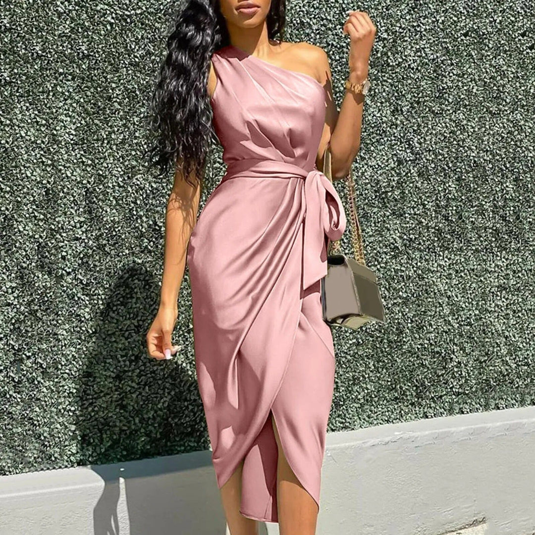 Eve | Abito Elegante Midi con Effetto Incrociato