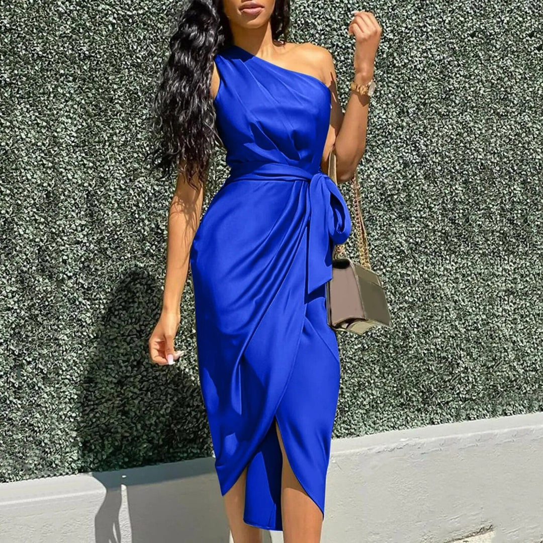 Eve | Abito Elegante Midi con Effetto Incrociato