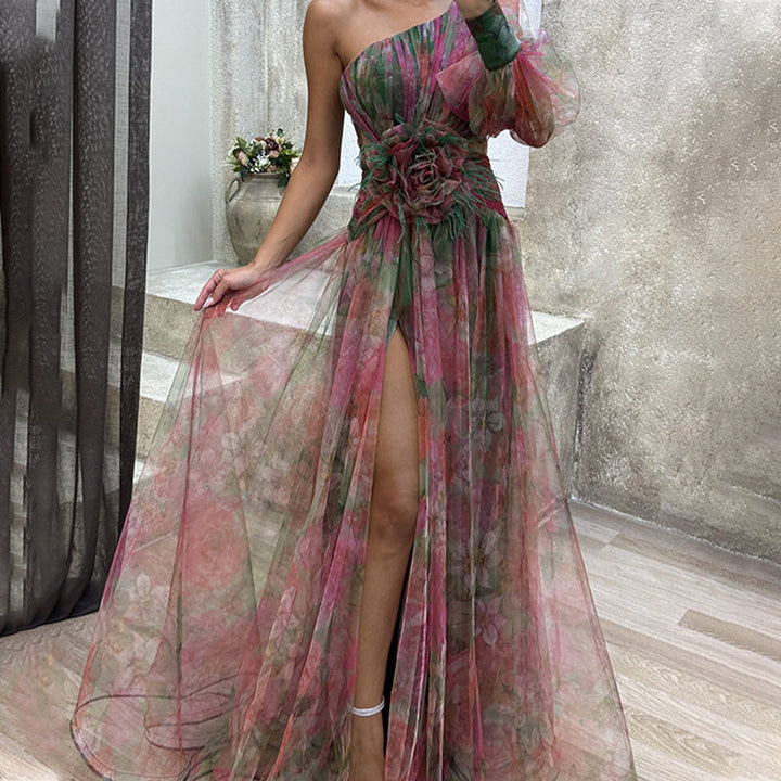 Flavia | Abito Elegante Monospalla