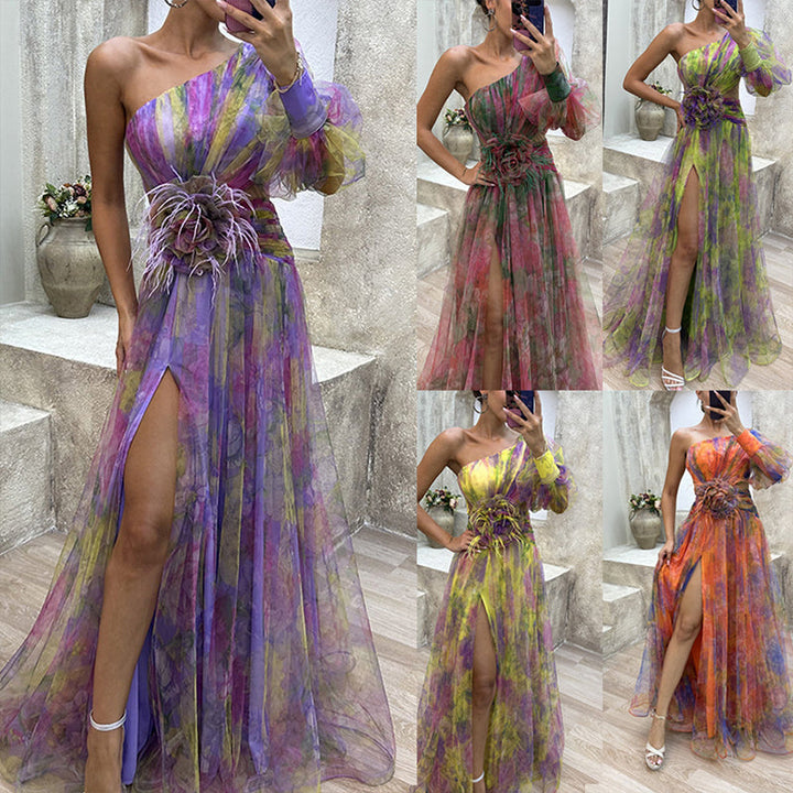 Flavia | Abito Elegante Monospalla