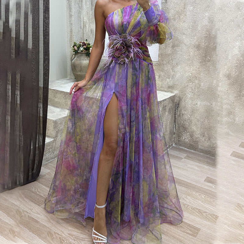 Flavia | Abito Elegante Monospalla