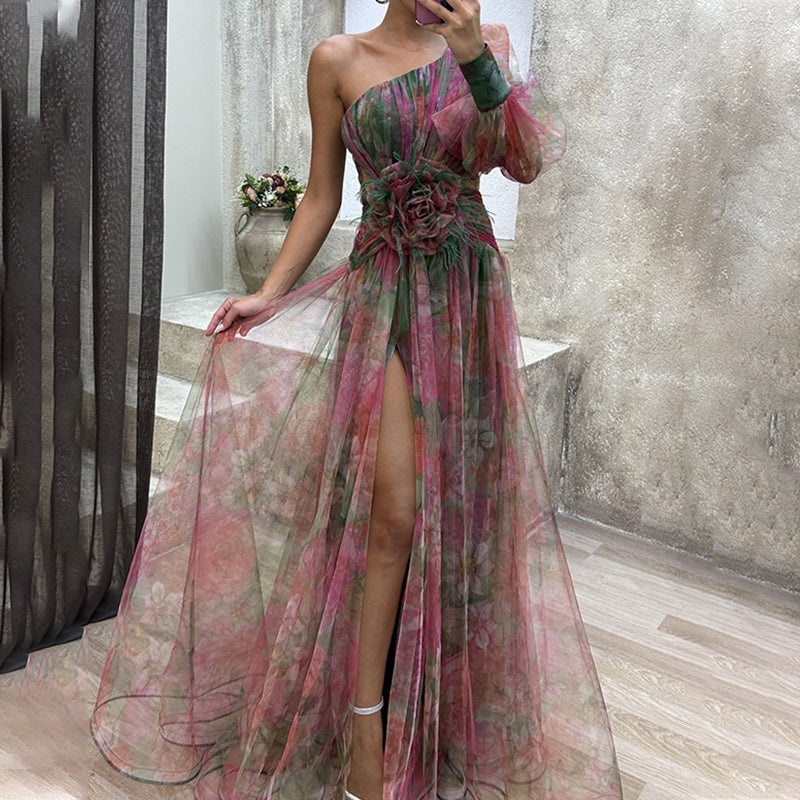 Flavia | Abito Elegante Monospalla