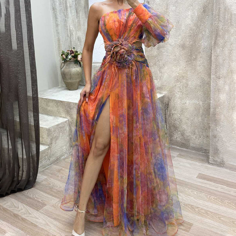 Flavia | Abito Elegante Monospalla