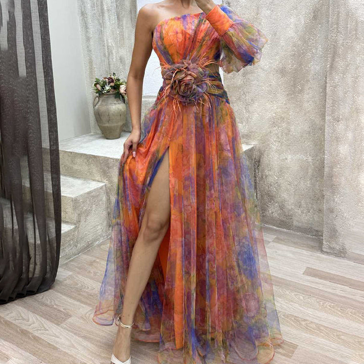 Flavia | Abito Elegante Monospalla