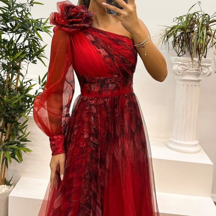 Fiorenza | Abito Elegante Monospalla