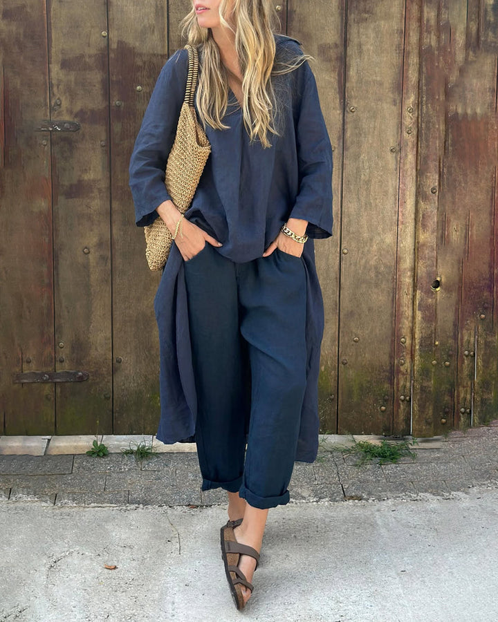 Ava | Completo oversize in lino