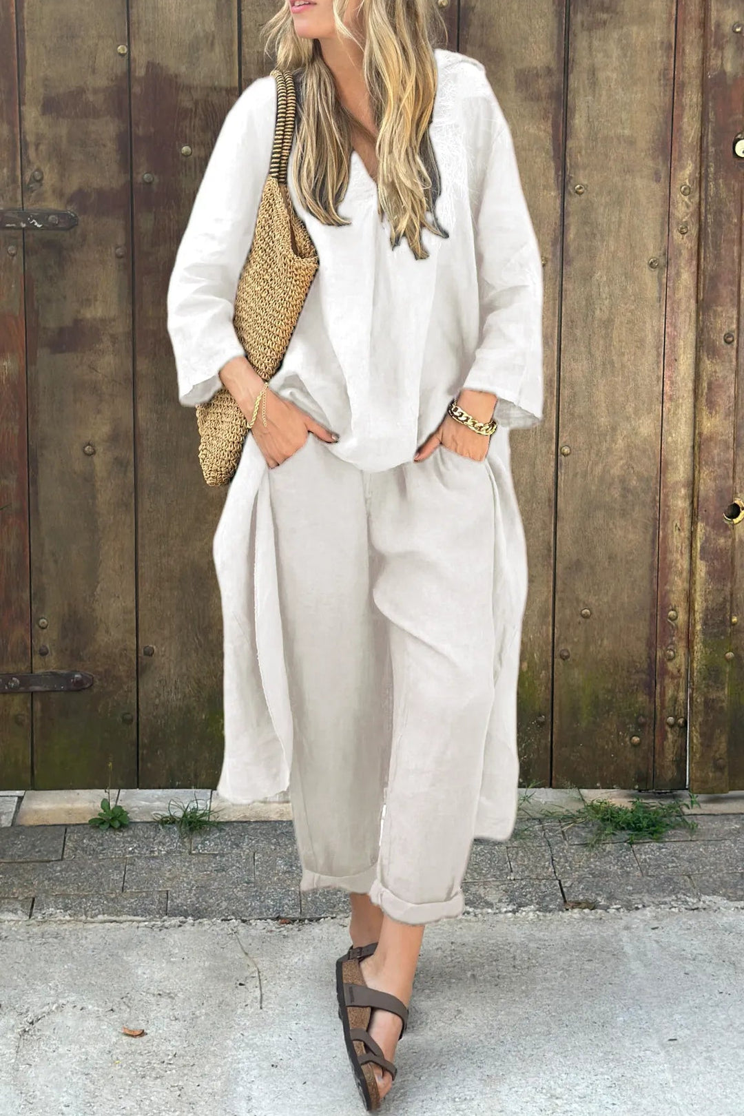 Ava | Completo oversize in lino