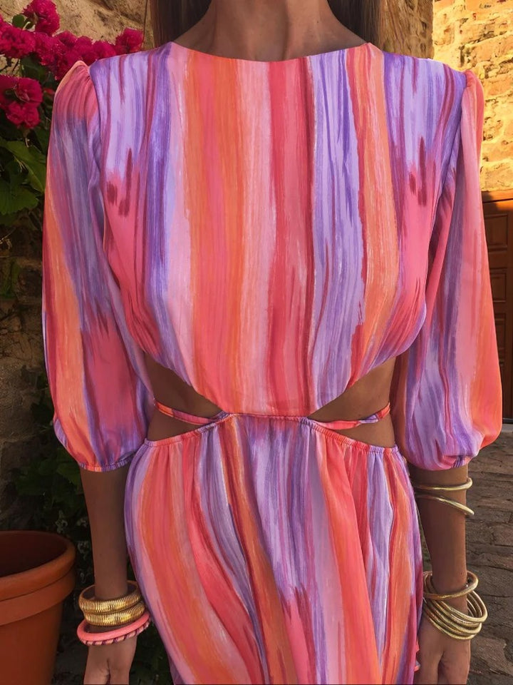 Annamaria | Abito Glamour con Aperture Laterali