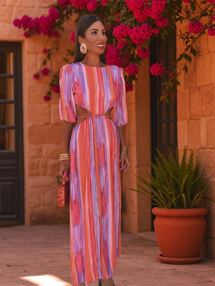 Annamaria | Abito Glamour con Aperture Laterali