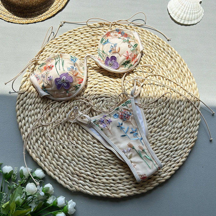 Soleya | Costume Ricamato con Dettaglio Cut-Out