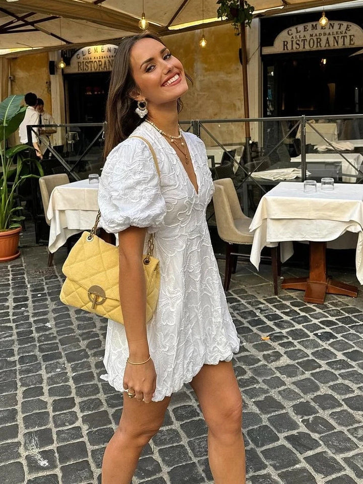 Naveena | Mini Abito in Ricamo