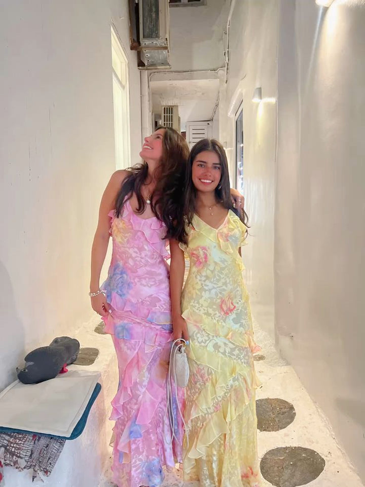 Fabiola | Vestito Leggero con Balze