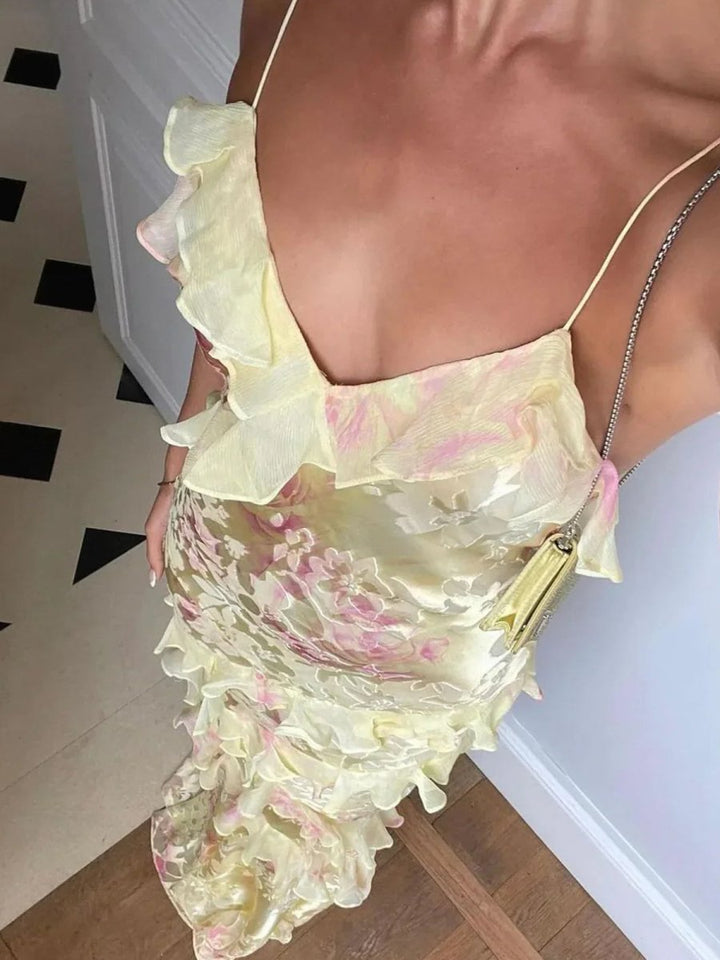 Fabiola | Vestito Leggero con Balze