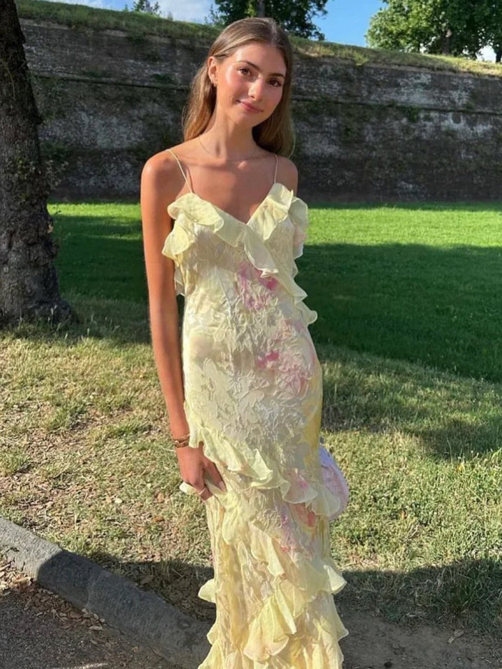 Fabiola | Vestito Leggero con Balze