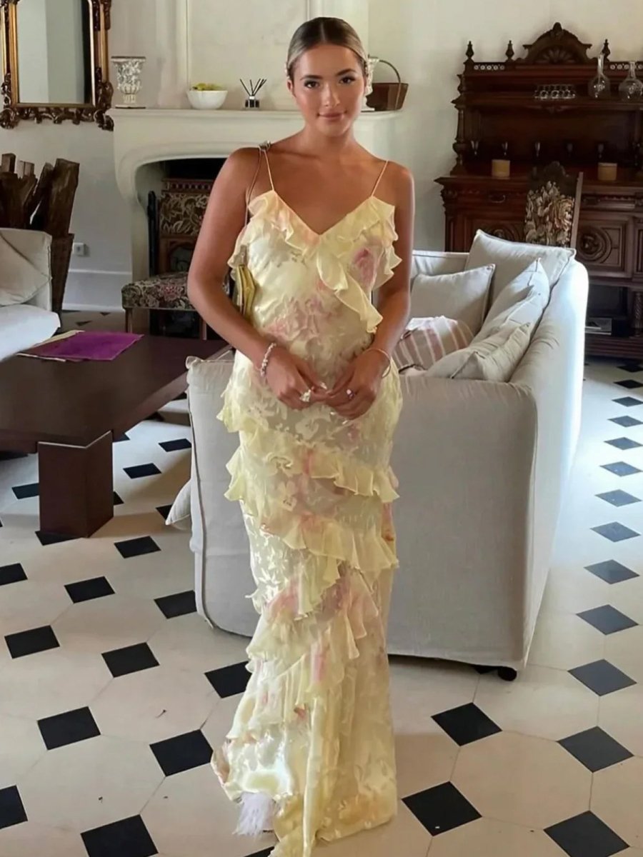 Fabiola | Vestito Leggero con Balze