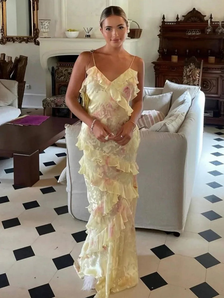 Fabiola | Vestito Leggero con Balze